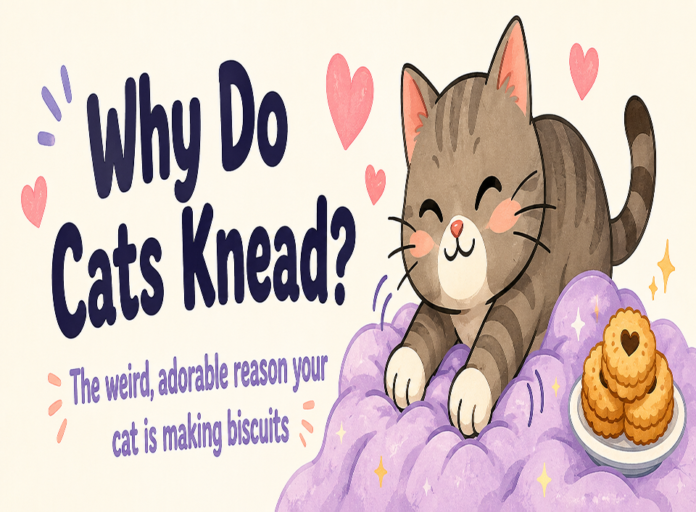 cat knead 1 Why Do Cats Knead? The Weird, Adorable Reason Your Cat Is “Making Biscuits