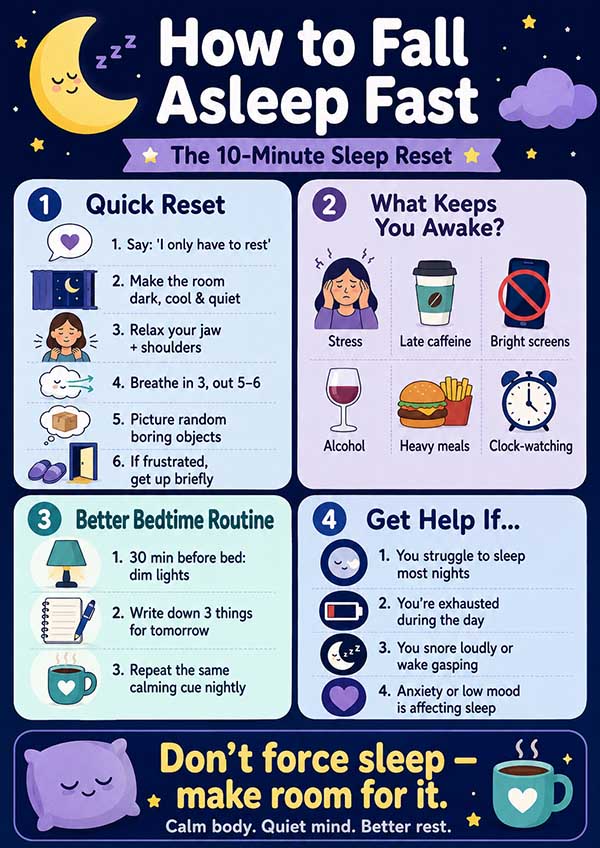 how to fall asleep fast