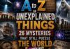 'A to Z of Unexplained Things: 26 Mysteries That Still Puzzle the World