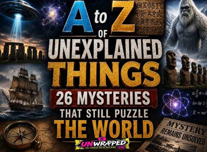 'A to Z of Unexplained Things: 26 Mysteries That Still Puzzle the World
