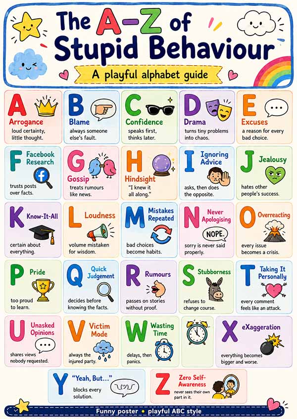 The A–Z of Stupid People