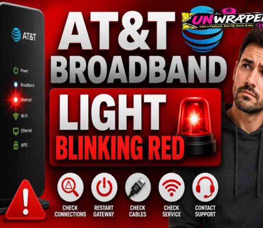 AT&T Broadband Light Blinking Red: Meaning and Fixes