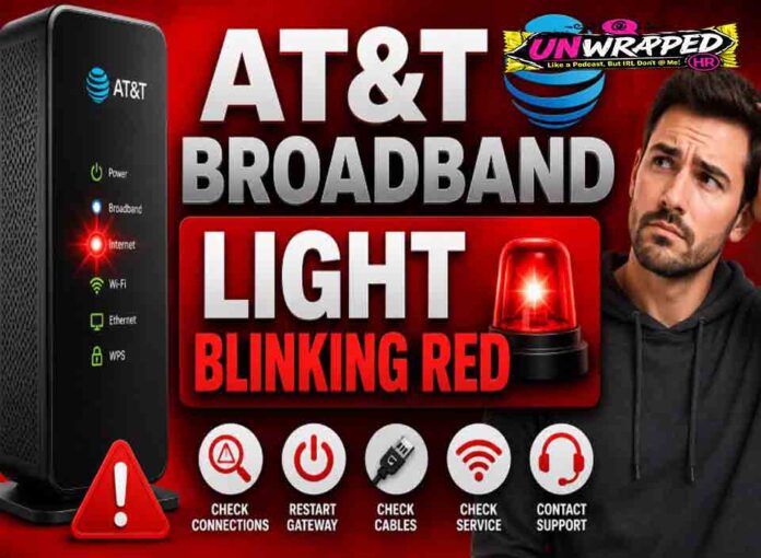 AT&T Broadband Light Blinking Red: Meaning and Fixes