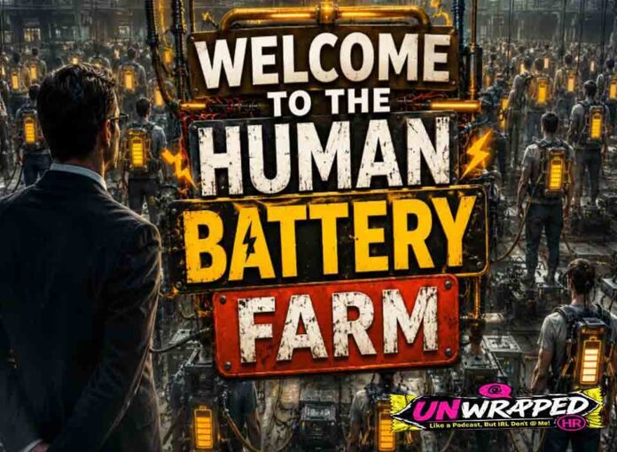 Welcome to The Human Battery Farm