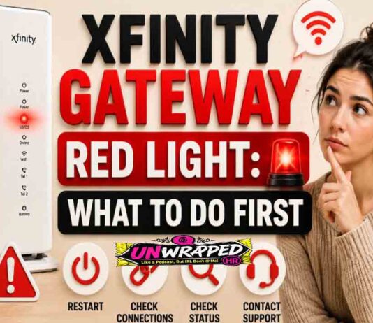 Xfinity Gateway Red Light