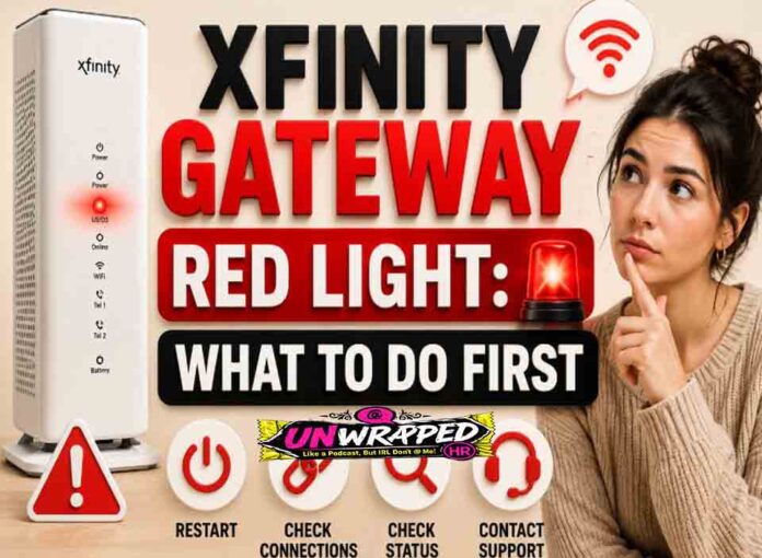 Xfinity Gateway Red Light