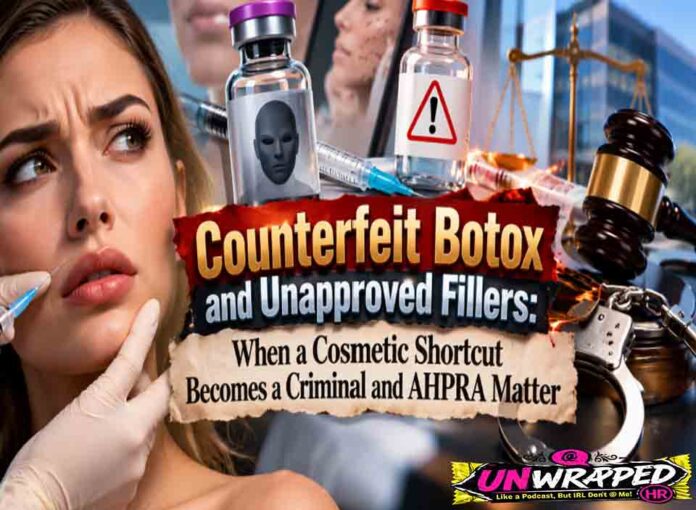 Counterfeit Botox and Unapproved Fillers: When a Cosmetic Shortcut Becomes a Criminal and AHPRA Matter